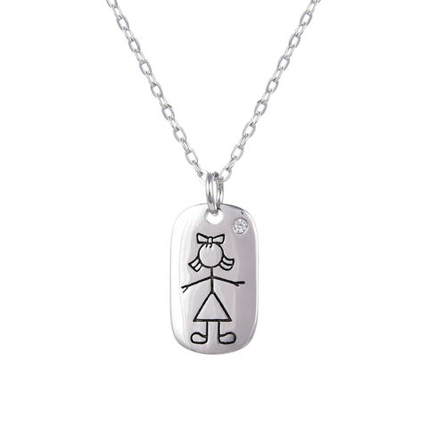 Dog Tag Pendant and Chain