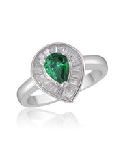Emerald Green CZ Ring - Sonia Danielle