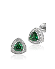 Lush Peak Emerald CZ Earrings - Sonia Danielle