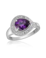 Beauty & Bliss Purple Amethyst CZ Ring - Sonia Danielle
