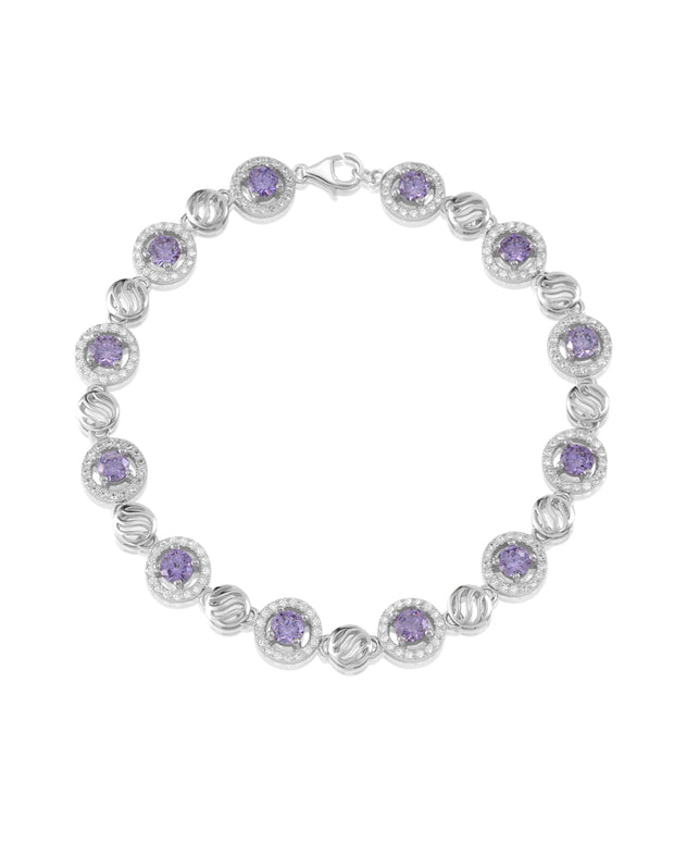 Stardust Amethyst Purple CZ Bracelet - Sonia Danielle