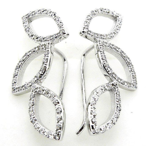 Valerie Unique and Special, Sterling Silver and CZ Earrings - Sonia Danielle