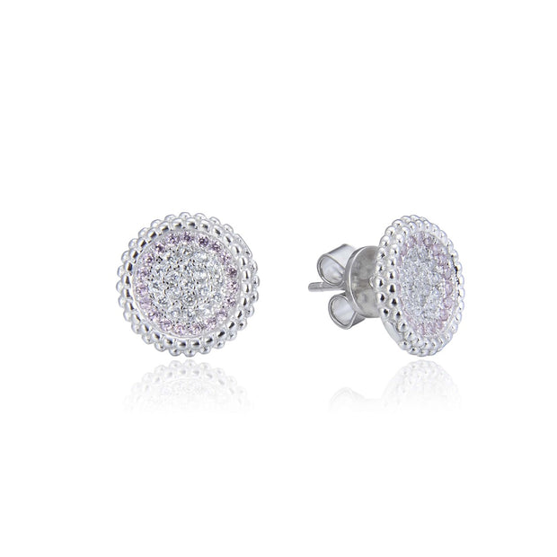 Hint of Pink Pave Earrings - Sonia Danielle