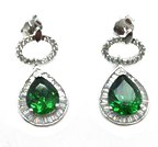 Emerald CZ Earrings - Sonia Danielle