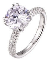 Engagement Ring with pave sides - Sonia Danielle