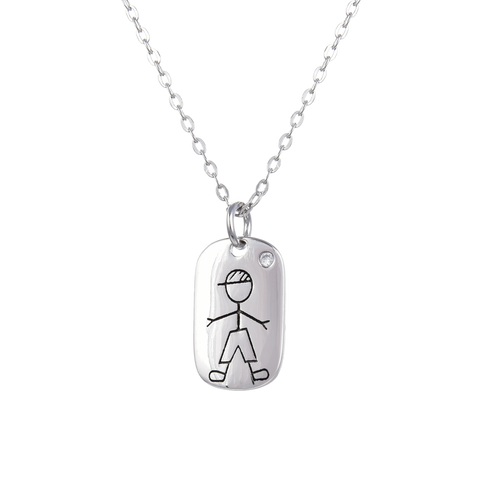 Dog Tag Pendant and Chain