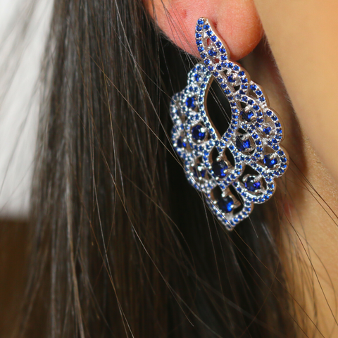Blue Evening Bells Earrings - Sonia Danielle