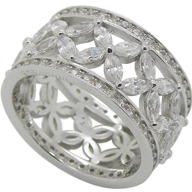 Karenina Sterling Silver and CZ Band - Sonia Danielle