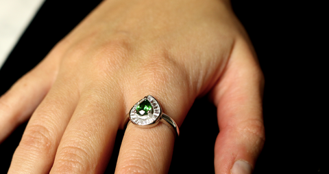 Emerald Green CZ Ring - Sonia Danielle