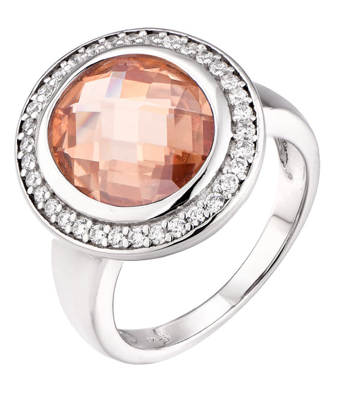Double Facet Halo Ring - Sonia Danielle